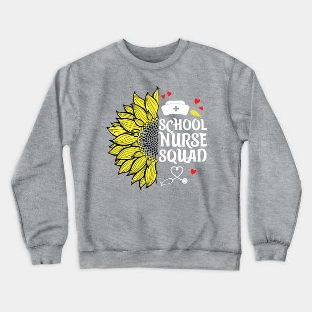 School Nurse Squad Crewneck Sweatshirt by HolyCowCreations